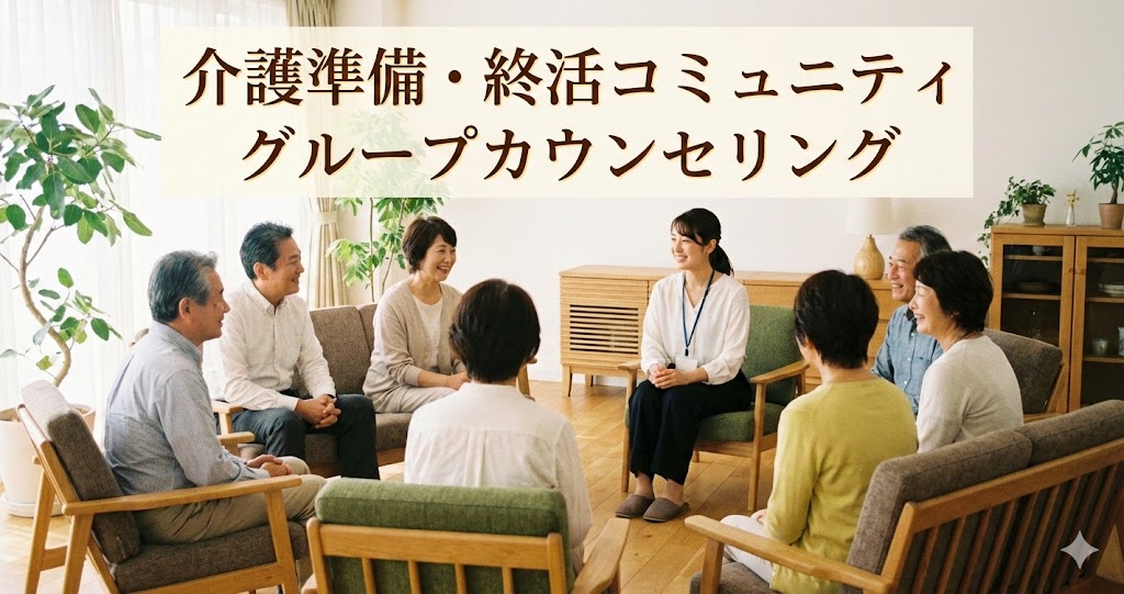 月1グループカウンセリング：介護・終活の悩みを共有し、次の一手が見える90分